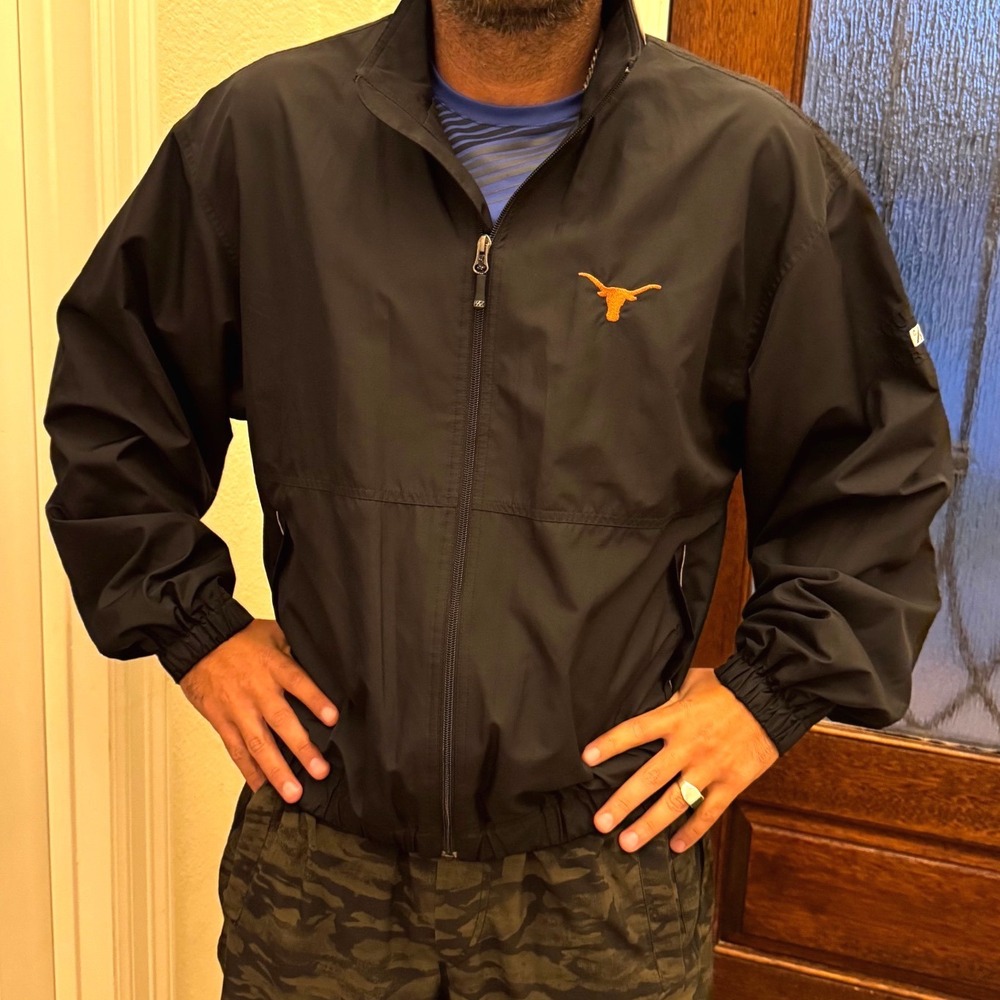 Cutter & Buck Texas Longhorns WeatherTec Windbreaker Jacket Black